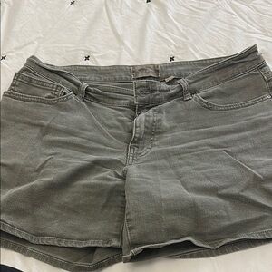 BKE Gray Jean Shorts Mid-Rise Relaxed Fit